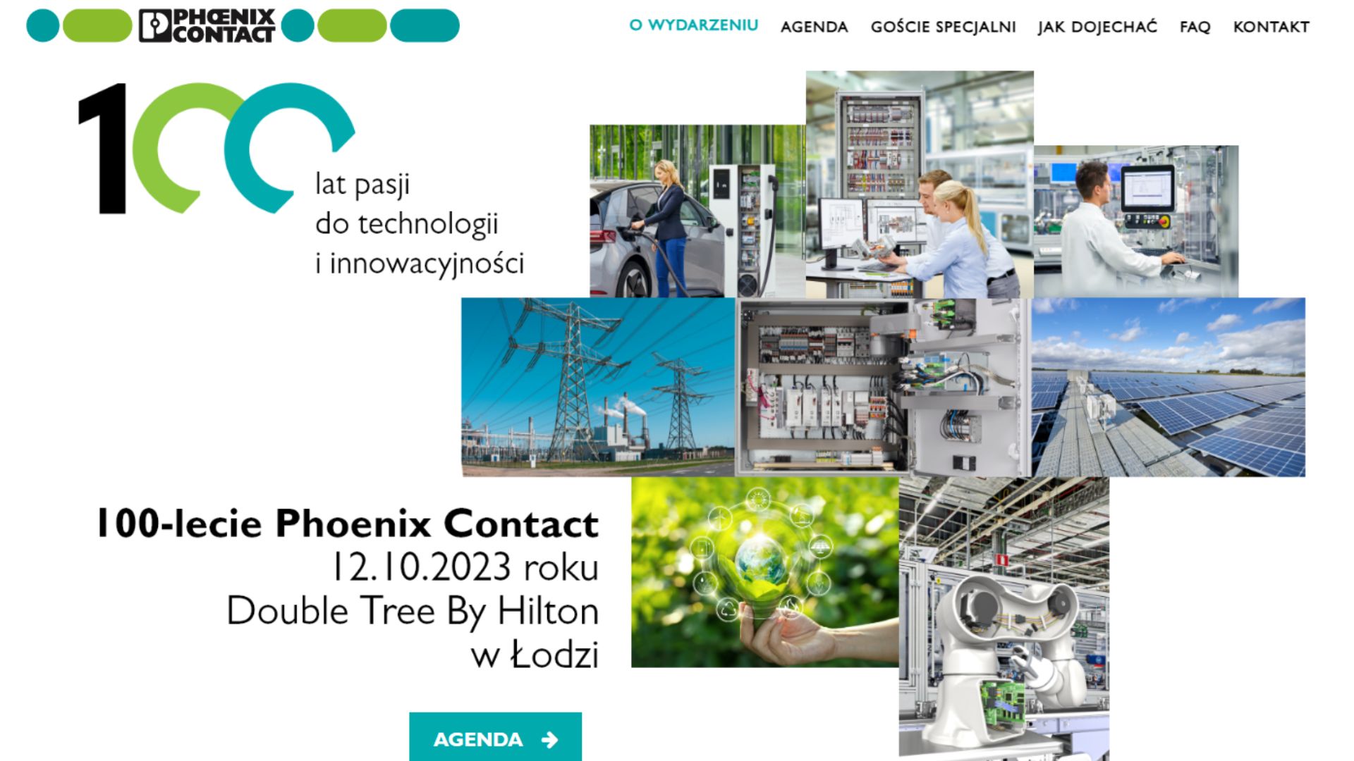 Komunikacja Jubileuszu Firmy Landing Page Przyklad 